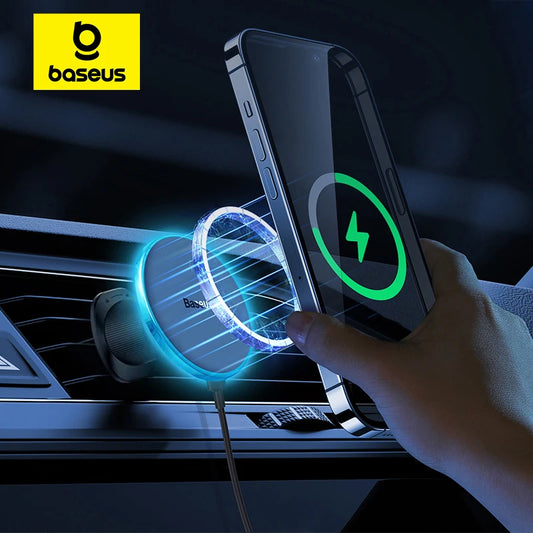 Baseus Magnetic Wireless Charger Car Phone Holder