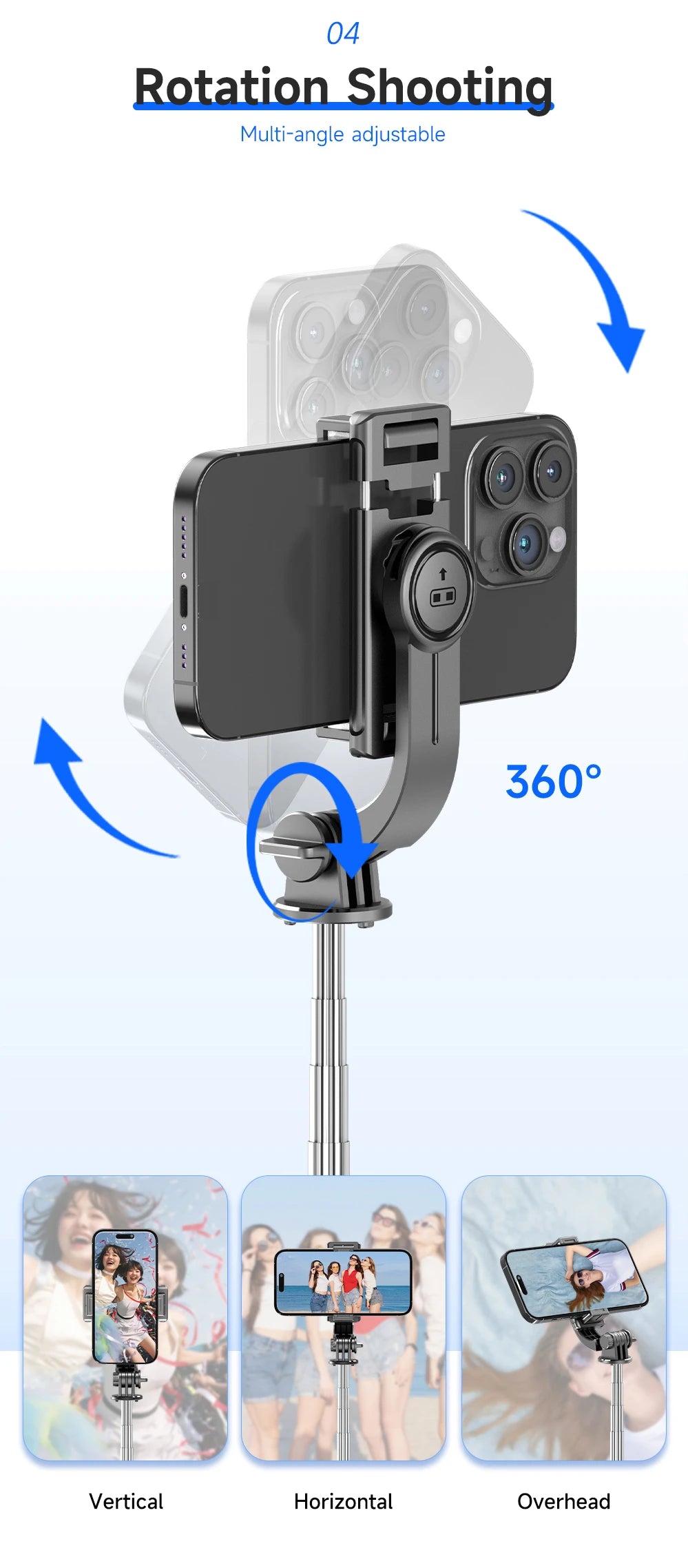 F01 Selfie Stick Portable Tripod Phone Stand