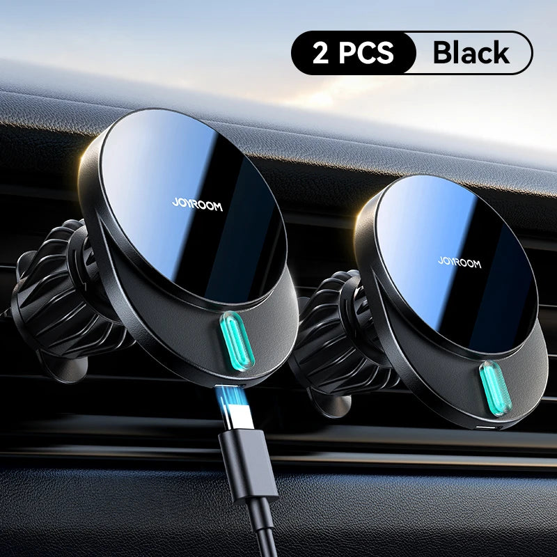 15W Magnetic Phone Holder Mount Charger Fast Wireless Car Charger