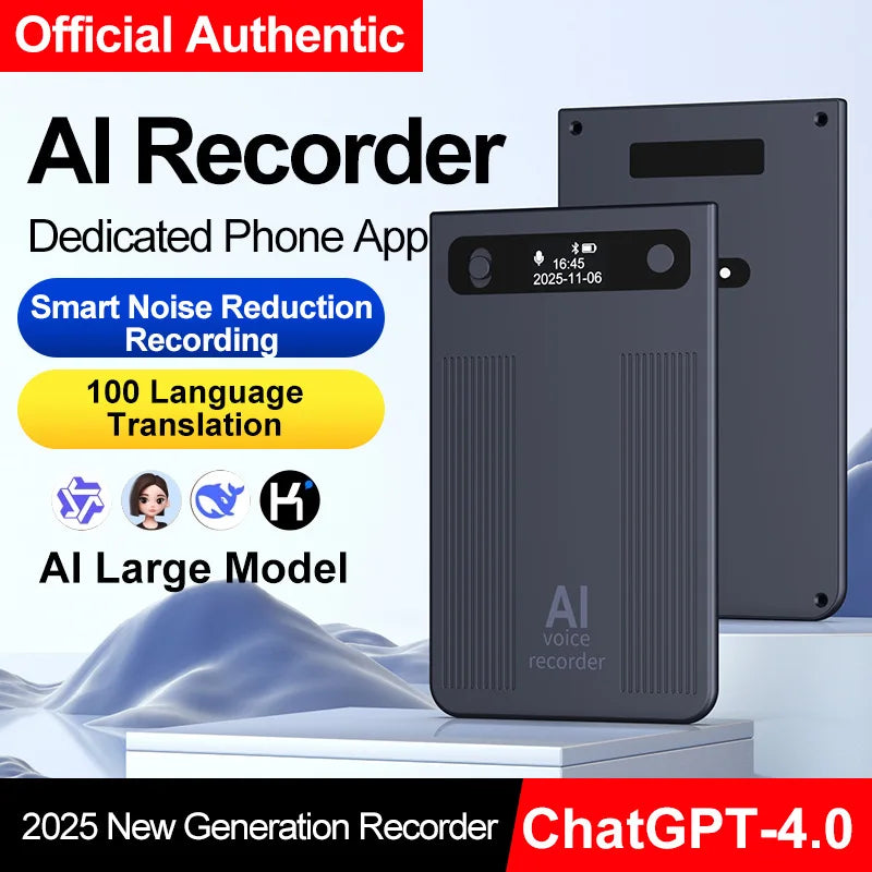 New Ultra-thin T8 Intelligent AI Voice Recorder Transcription