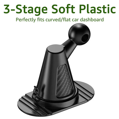 Universal 17mm Ball Head Stand Mount for Car Phone Holder Adhesive Pads