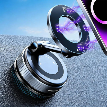 Vacuum Magnetic Car Phone Mount, 360° Rotatable