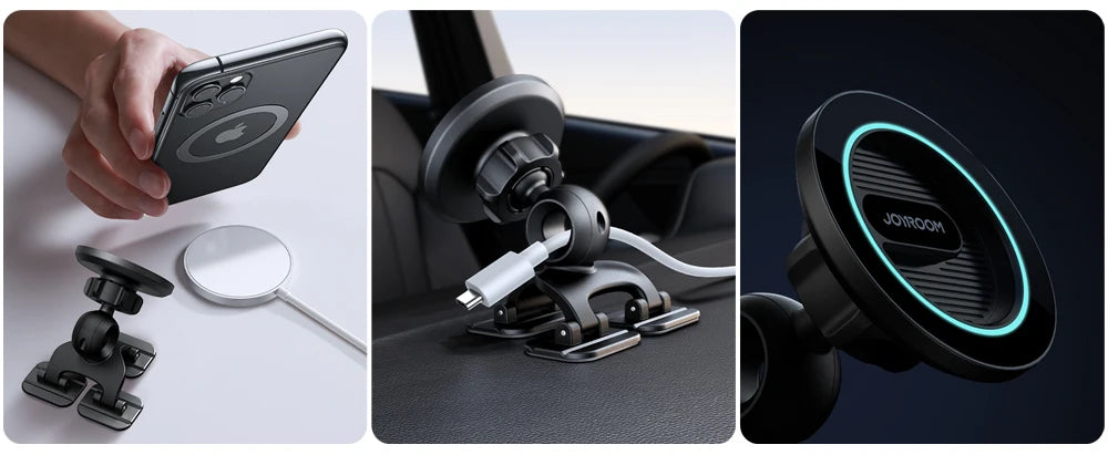 Joyroom Magnetic Phone Holder for Car Fit Curved Surfaces