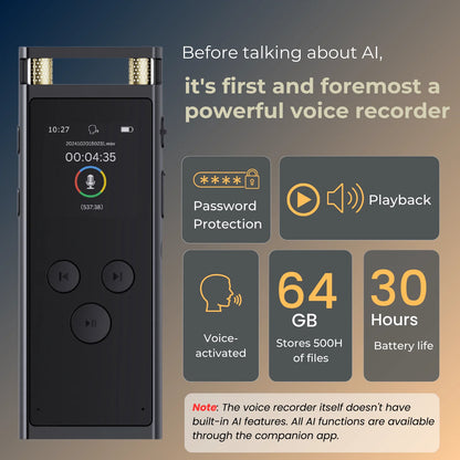 AI Voice Recorder transcription  Translation Summary