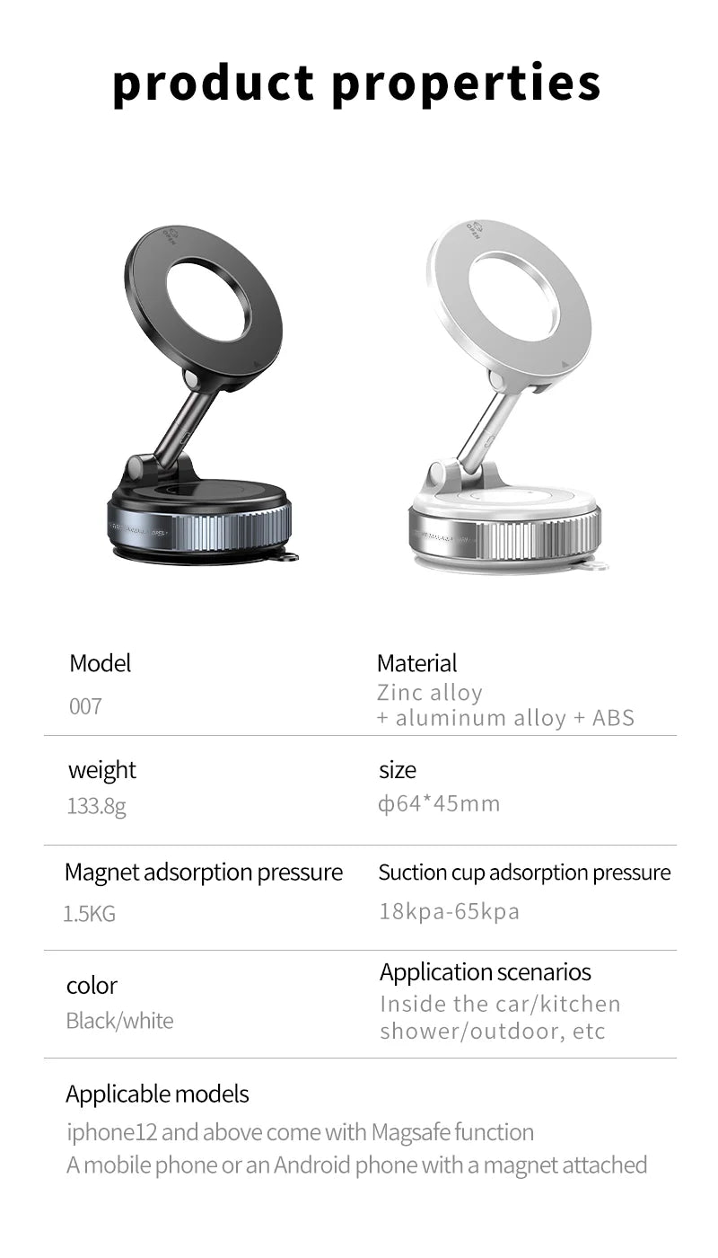 Folding Strong Magnet Magnetic Phone Holder 360° Rotation