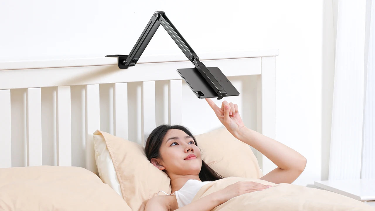 Phone Stand Long Arm Rotatable Tablet Holder