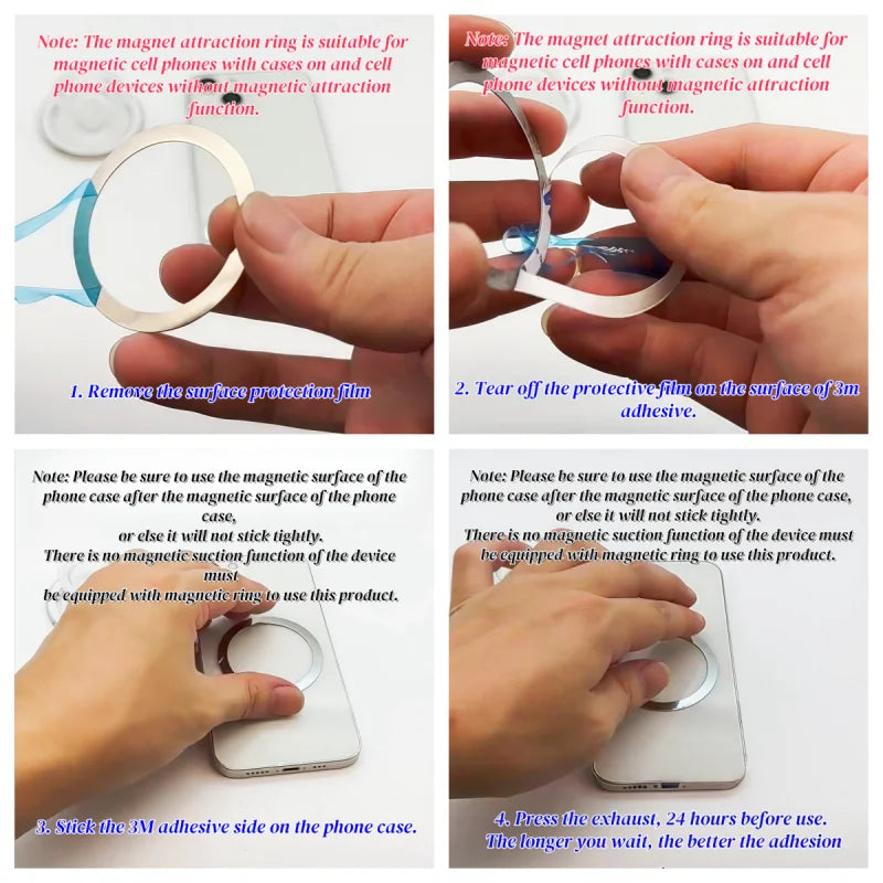 Magnetic Folding Mobile Phone Grip Holder Socket