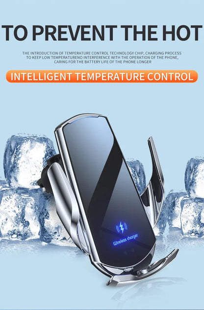 30W Car Wireless Charger Magnetic Automatic Car Mount Phone Holder
