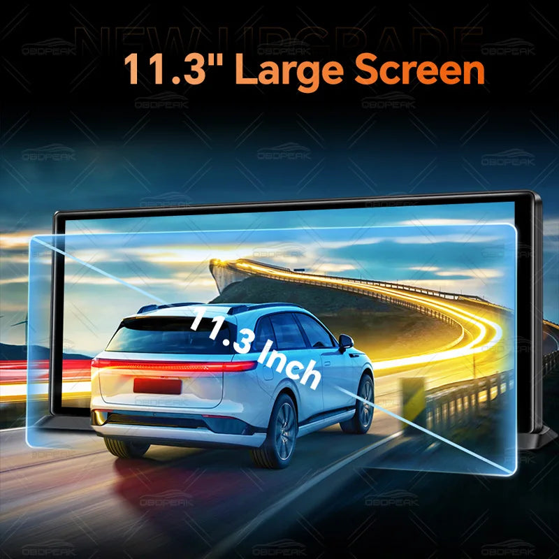 OBDPEAK K8 Pro Front 5K Rear 1080P Dash Cam Camera