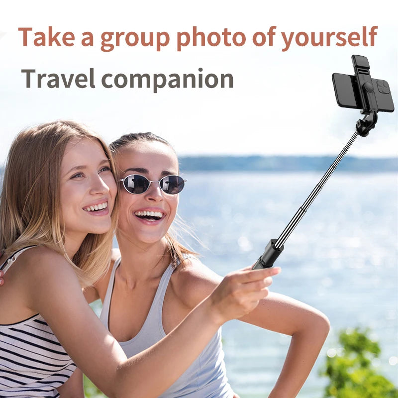 Bluetooth Selfie Stick Tripod Desktop Stand Phone Holder