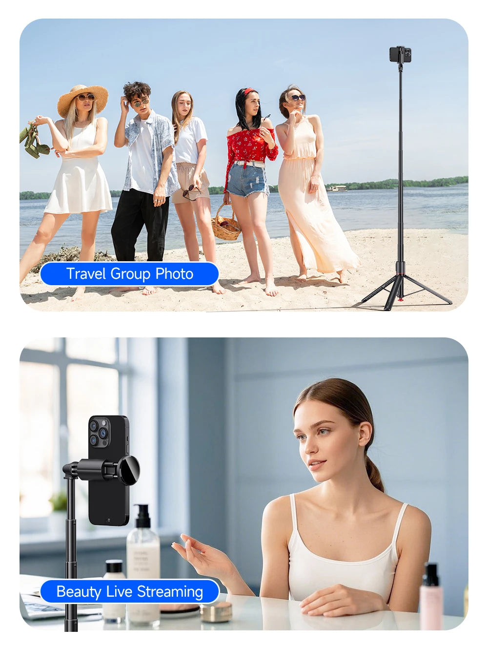 TT01 Portable 70 Inch All-in-one Auto Pop Open Tripod