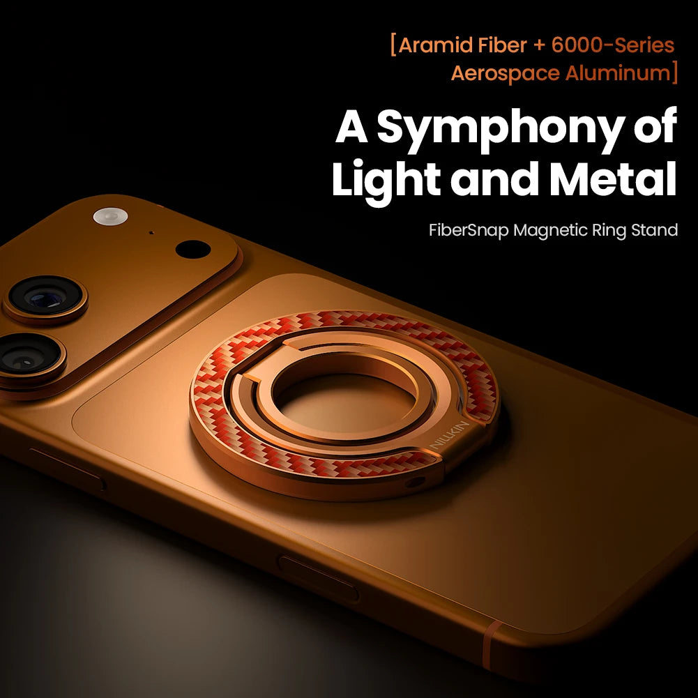 Phone Ring Stand for Double-Sided Magnetic Aluminum Alloy