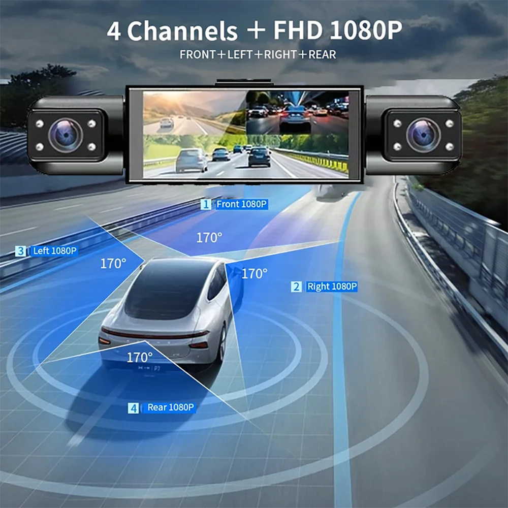 Car DVR 1080P Video Recorder 360°Dash Cam for Car