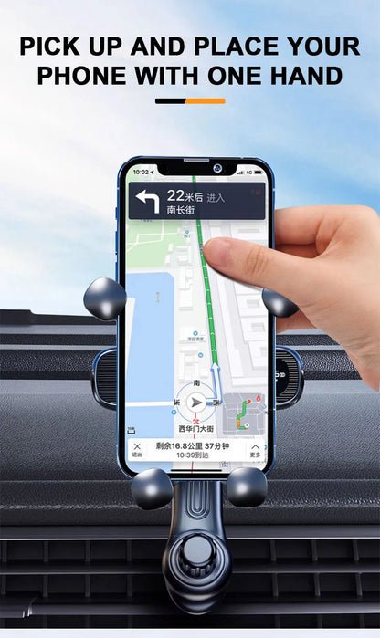 SEAMETAL Air Vent Car Phone Holder Telescopic Phone Mount