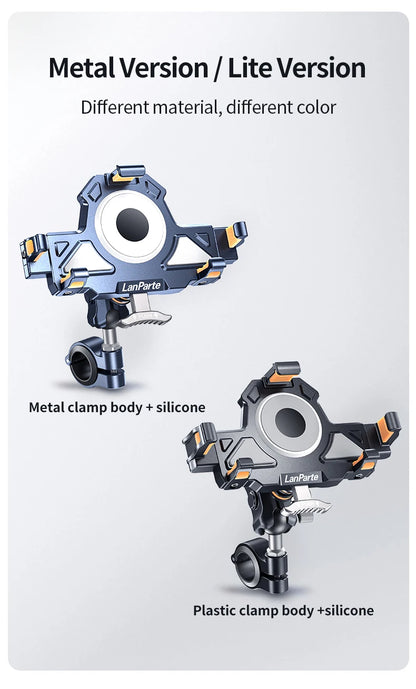 Universal  Motorcycle Phone Holder Alloy Anti-Shake 360° Adjustable