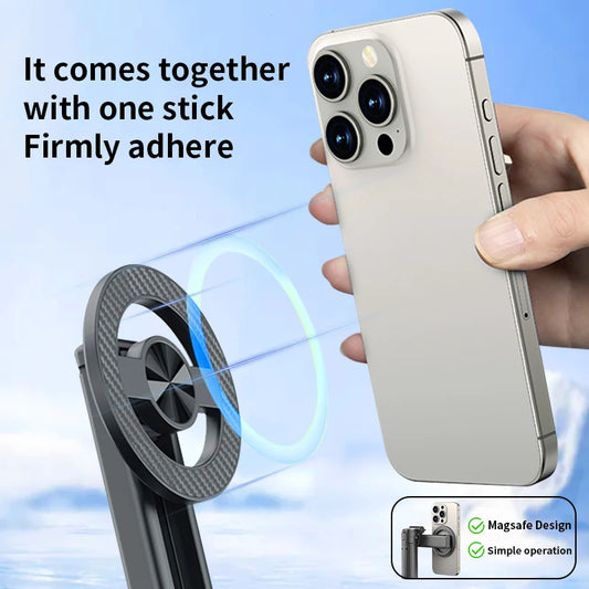 Magnetic Phone Holder 360° Rotation Pocket Selfie Stick Tripod