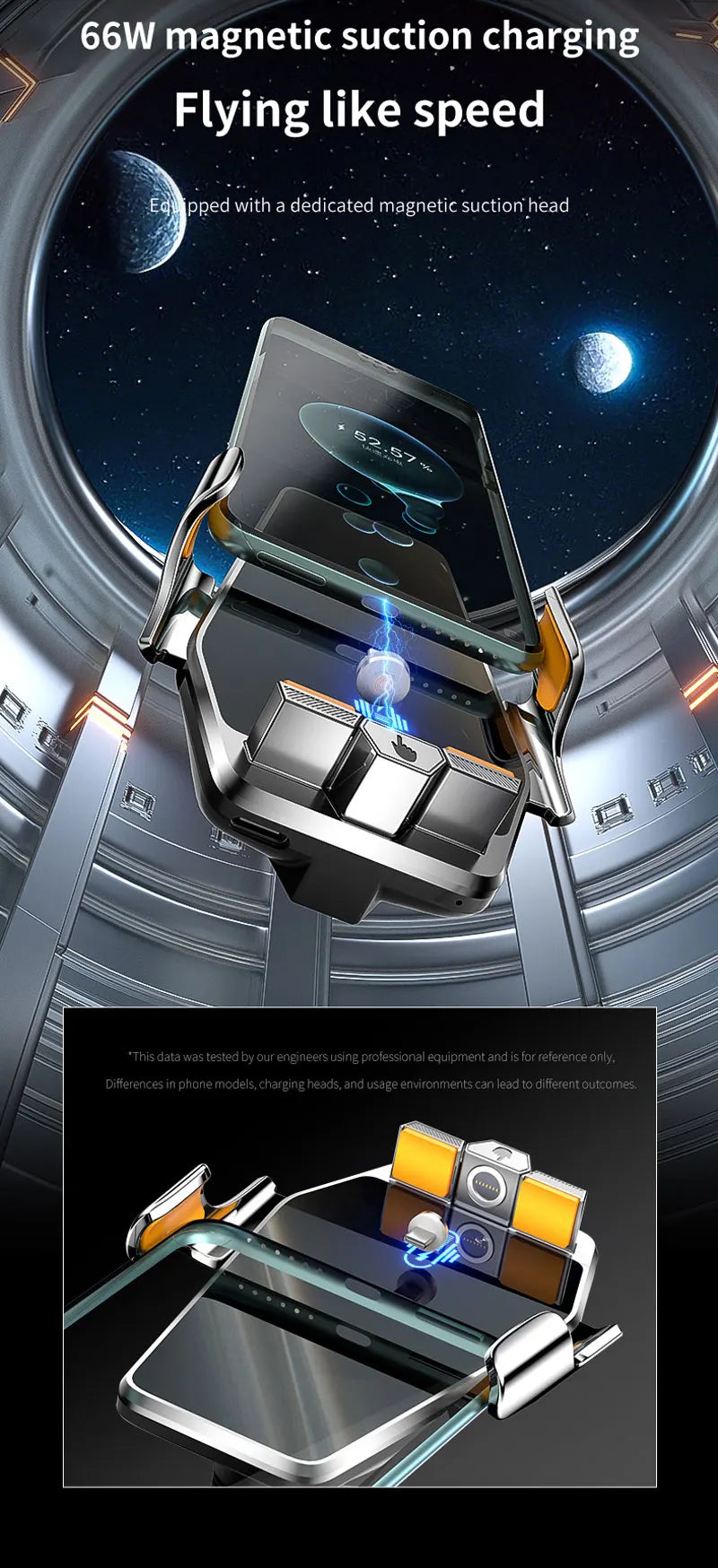 Car Phone Holder For BMW X1 U11Magnetic Wireless Charging