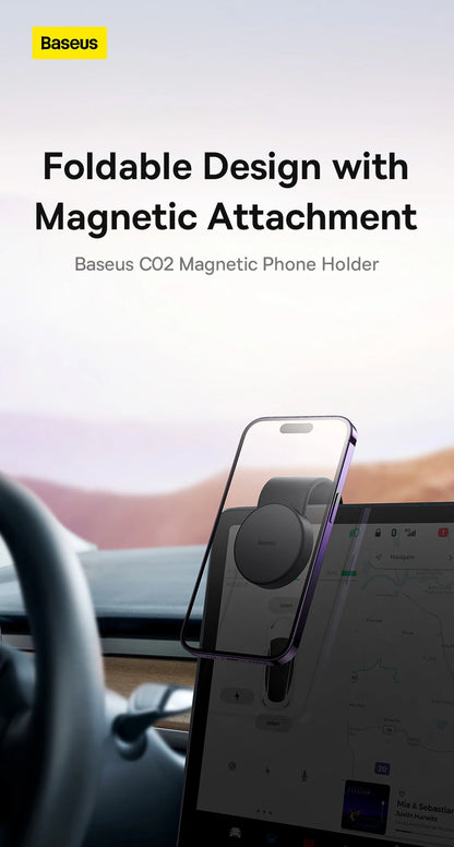 Baseus Magnetic Holder Car Phone Holder Stand Foldable Mount