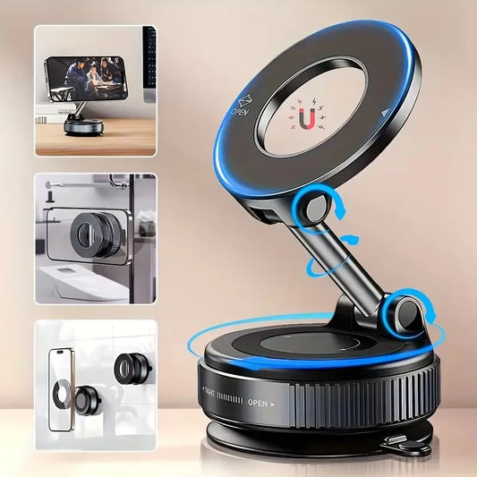 Strong Magnetic Car Phone Holder Foldable Magsafe Design