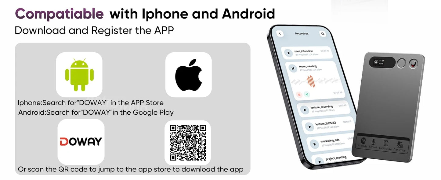 AI ChatGPT-4 Intelligent Voice Recorder App Control Recorder Summarize