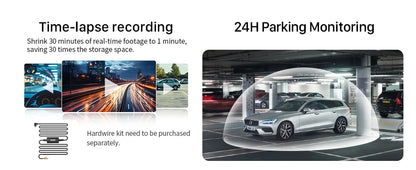 KAWA Dash cam Video Recorder D6 3K Car Camera Car DVR