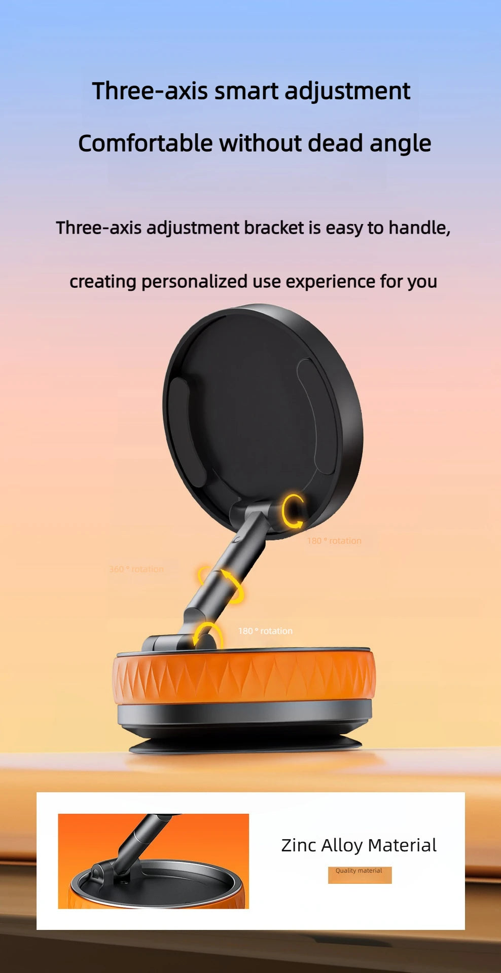 Car Magsafe Phone Holder,360° Adjustable Car Phone Mount