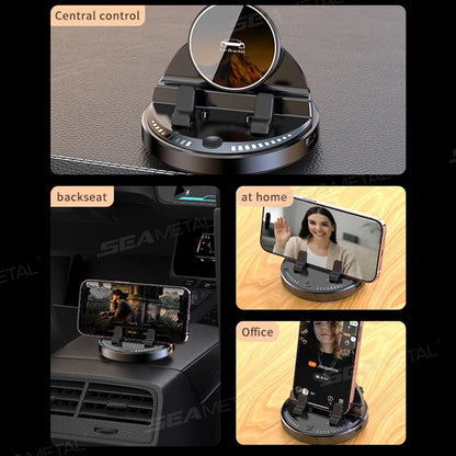 SEAMETAL Car Phone Holder Mount 360° Rotatable Wireless Charger