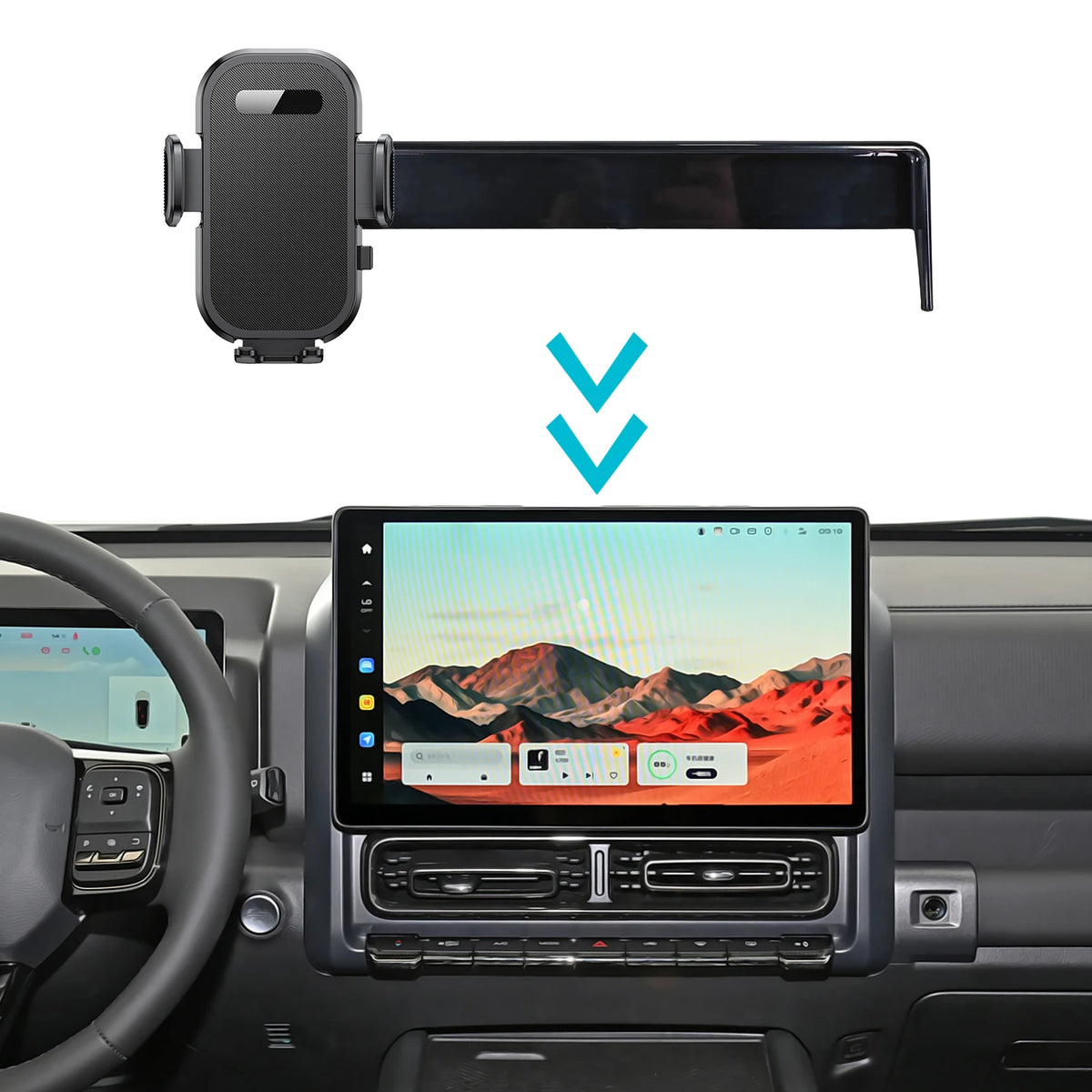 Car Mount for Haval H9 2024 Mobile Phone Holder Car Screen Panel Fixed Base