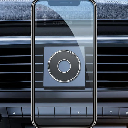 Magnetic Car Phone Holder Round Metal Strong Magnet GPS Bracket
