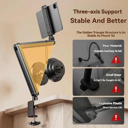 Phone Stand Long Arm Rotatable Tablet Holder