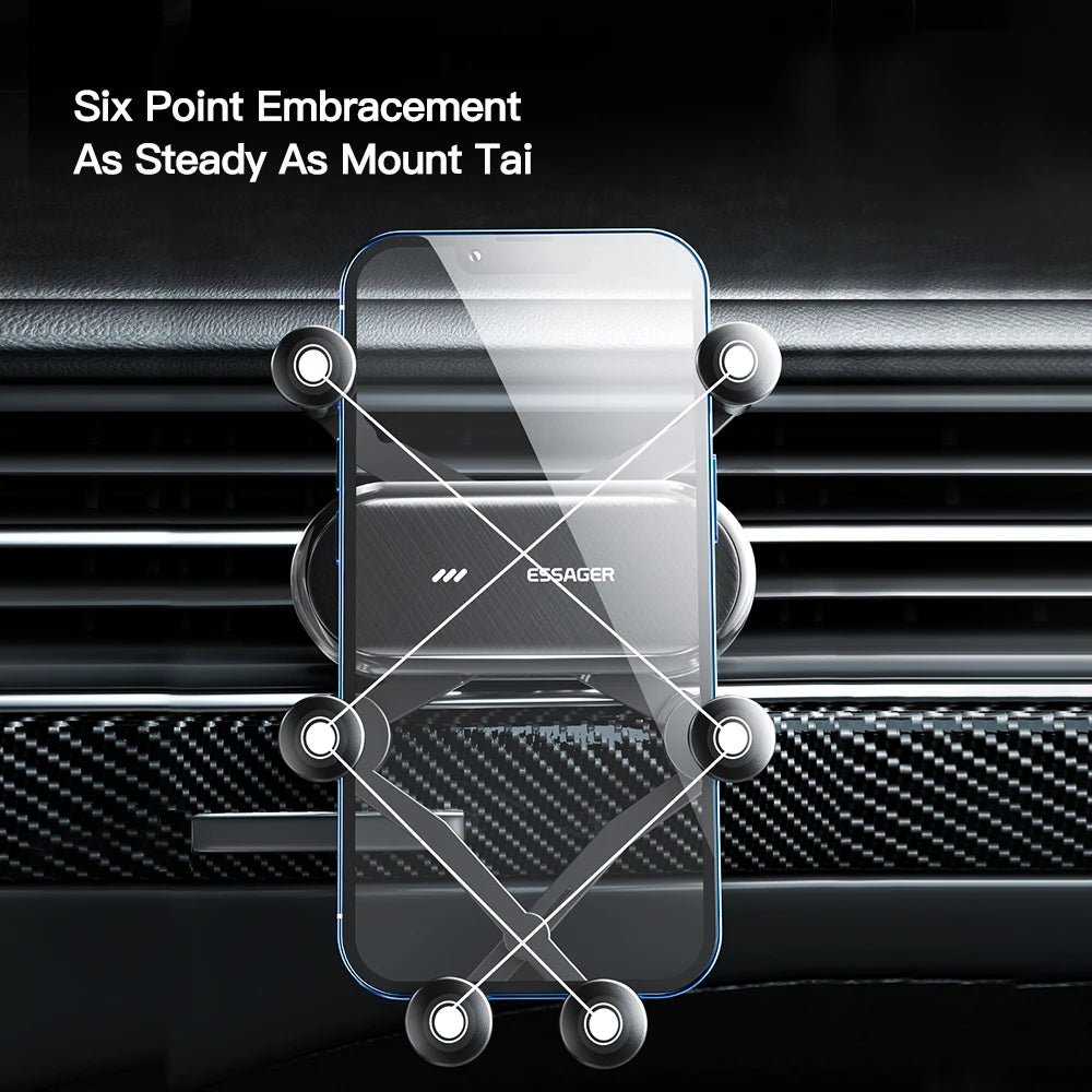 Essager Gravity Car Phone Holder Air Vent Clip Mount Stand