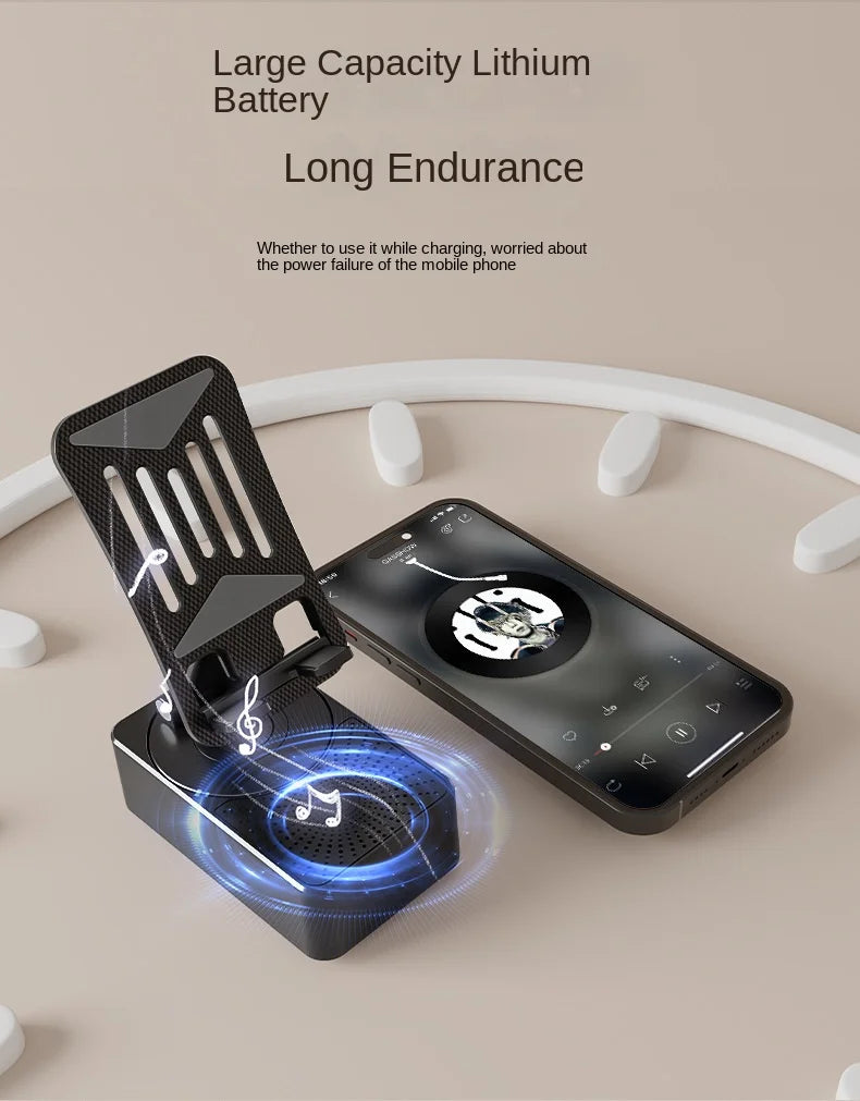 3 In 1 Mobile Phone Bracket Bluetooth Speaker Power Bank