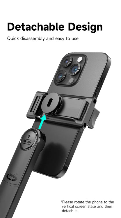 FANGTUOSI 360 Rotation Gimbal Stabilizer ,Selfie Stick Tripod