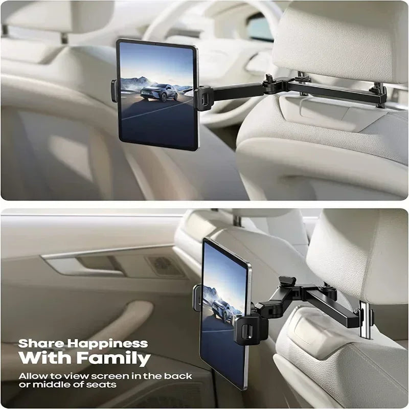Car Tablet Holder Back Seat Headrest Mount Stand
