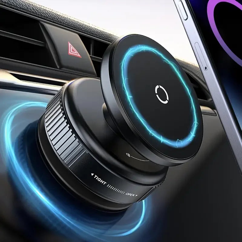 Vacuum Suction Magnetic Car Phone Holder for Glass Surface