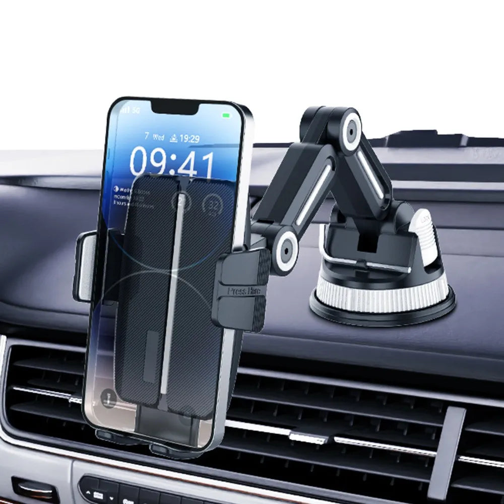 Adjustable Flexible Arm Car Phone Mount with Strong Suction Cup