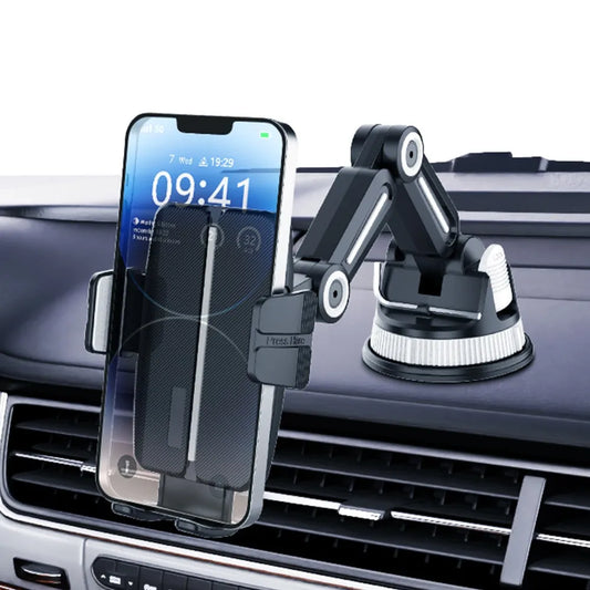 Adjustable Flexible Arm Car Phone Mount with Strong Suction Cup