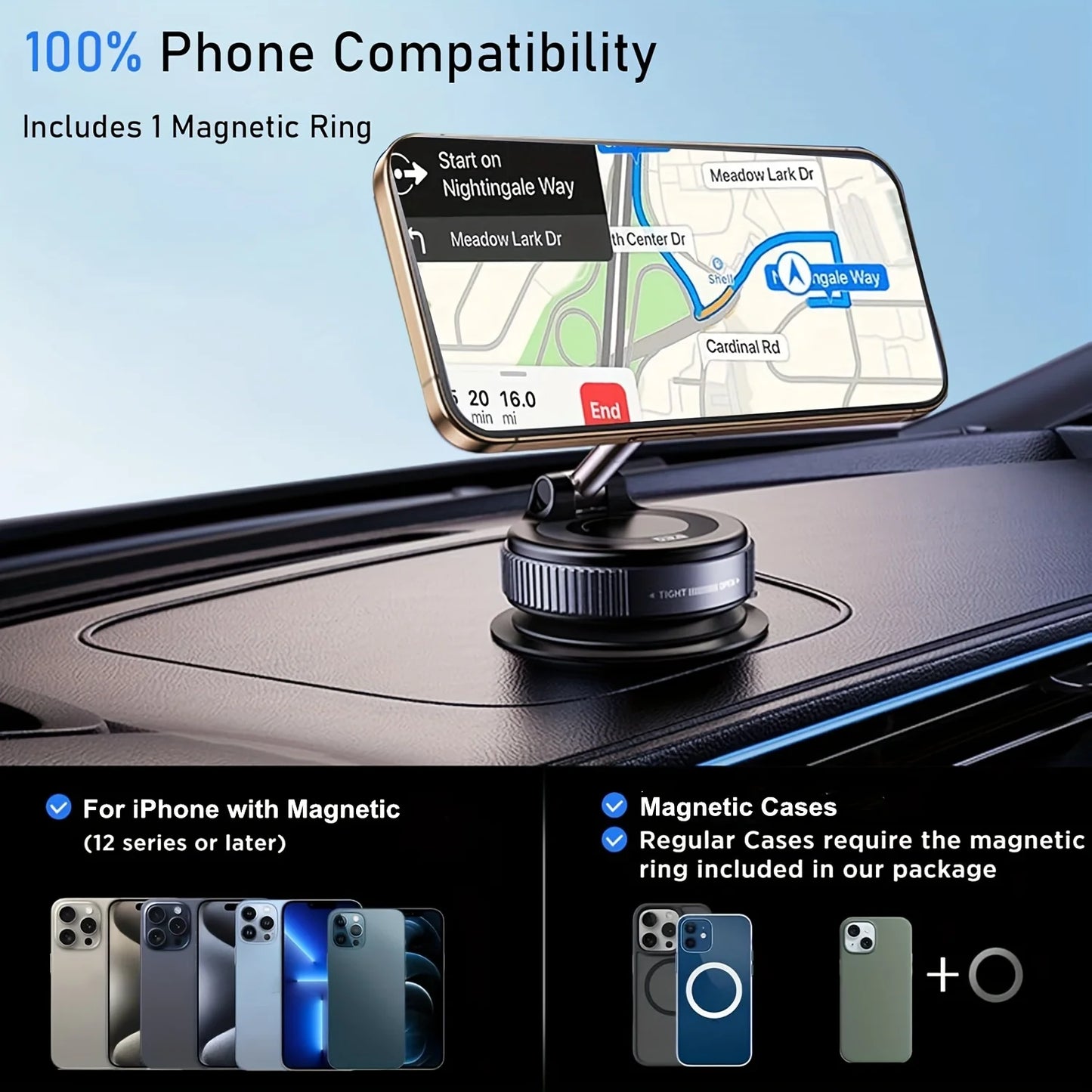 Magsafe Car Phone Holder Mobile Cellphone Support