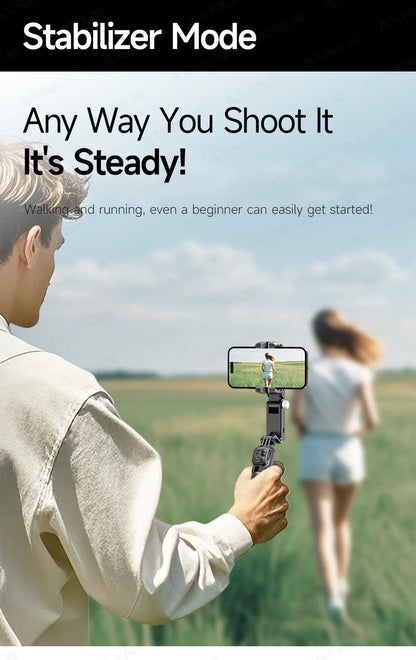 AXNEN AI Desktop Gimbal Tripod Extendable Selfie Stick