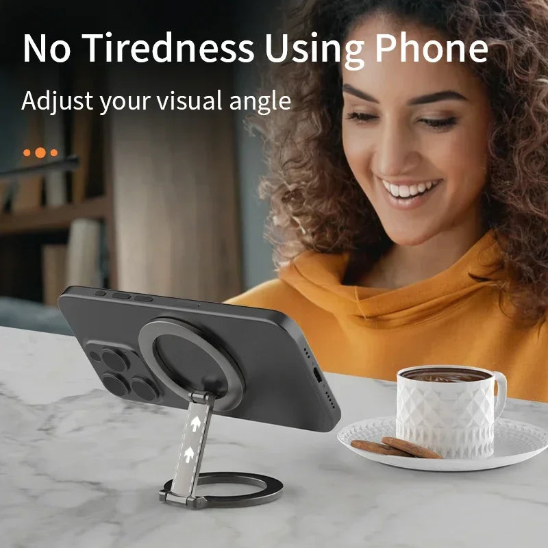 Double-Sided Magnetic Phone Ring Holder for MagSafe Kickstand