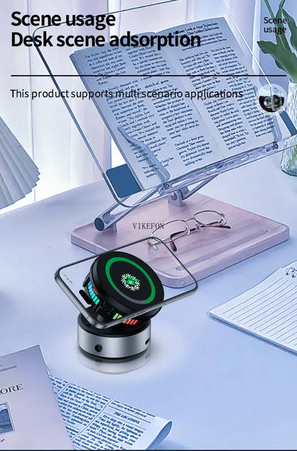 Cooling Car Magnetic Wireless Charger Vacuum Adsorption