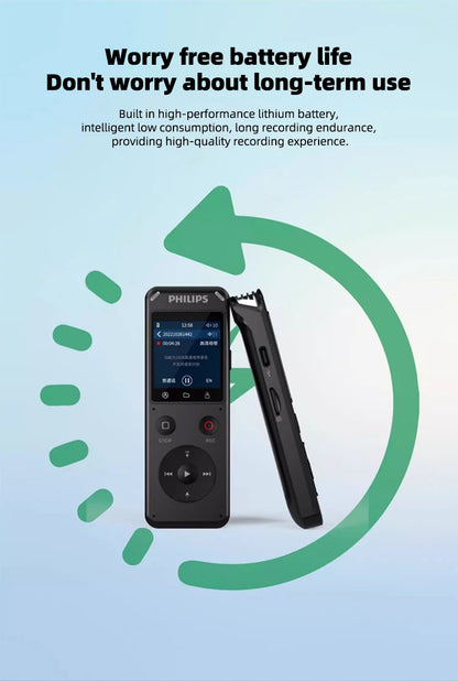 Philips VTR6960 100% Original  Voice Recorder 192K HD Recording