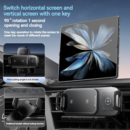 Universal Car Phone Wireless Charger Holder 360° Rotation Mount