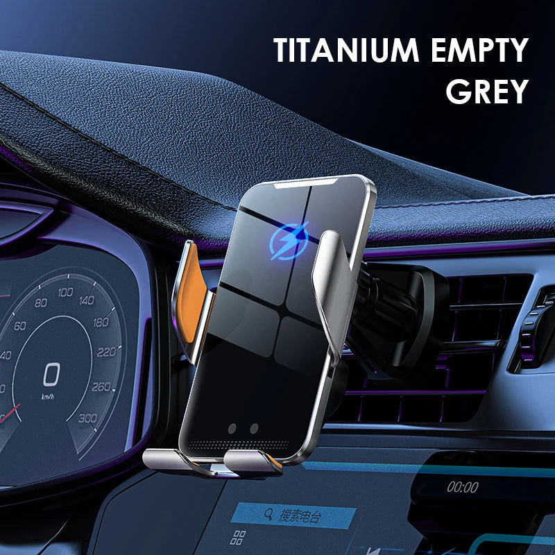 Wireless Car Charger Air Vent Auto Clamping Super Fast Charging