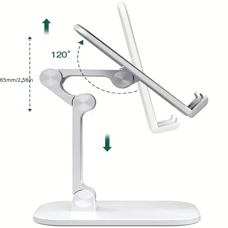 Three Sections Foldable Desk Mobile Phone Holder