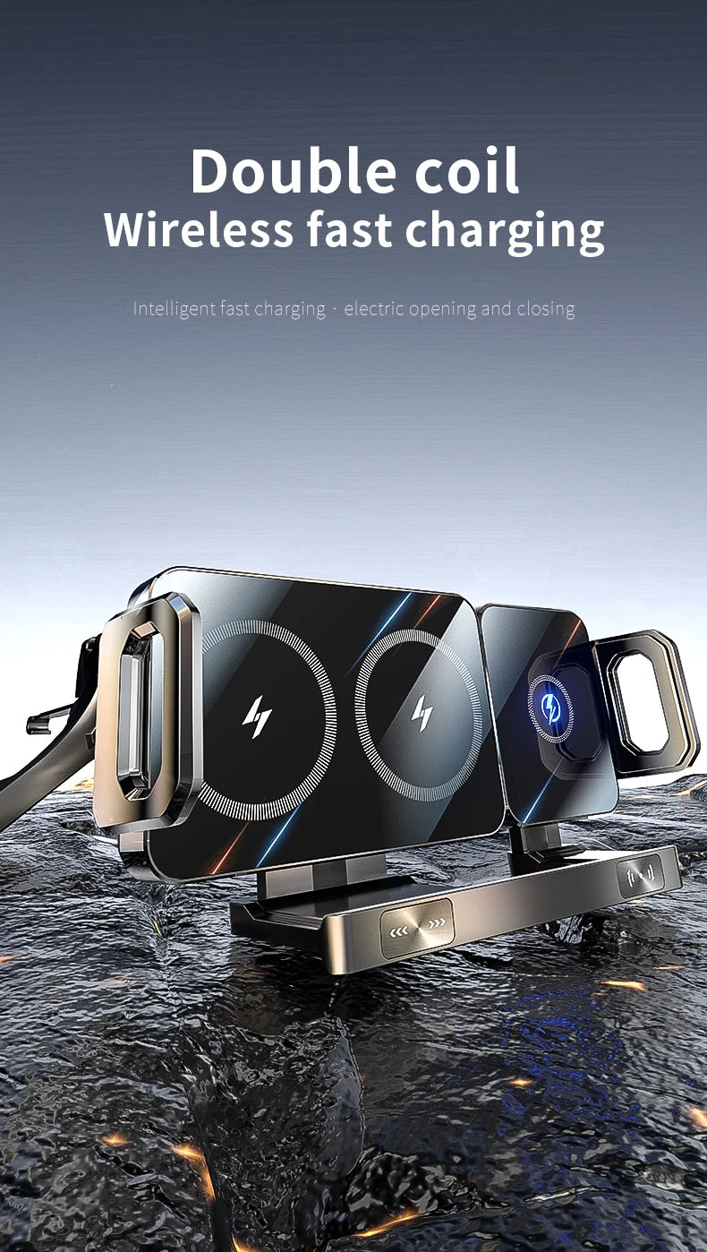 New 15W Wireless Fast Car Charger Mount Gravity Car Phone Holder