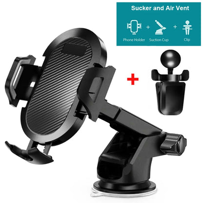 Car Phone Mount Long Arm Suction Cup Sucker Car Phone Holder
