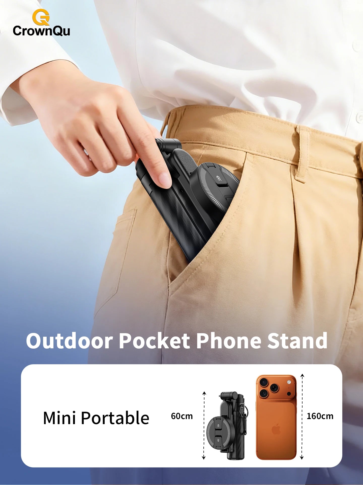 Portable Magnetic Selfie Stick Multifunctional Phone Holder