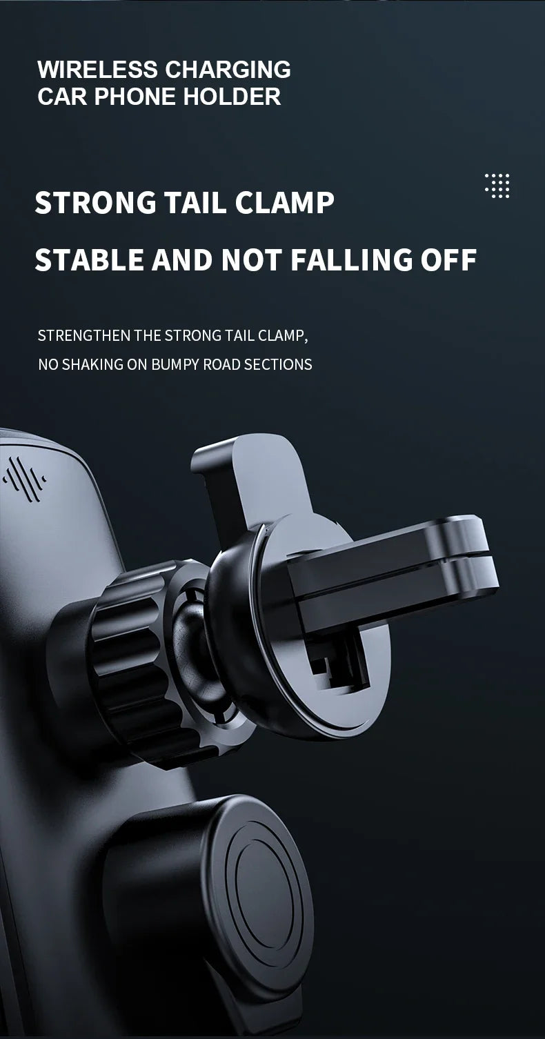 Car Phone Holder 15W Wireless Fast Charger Magnetic Charger