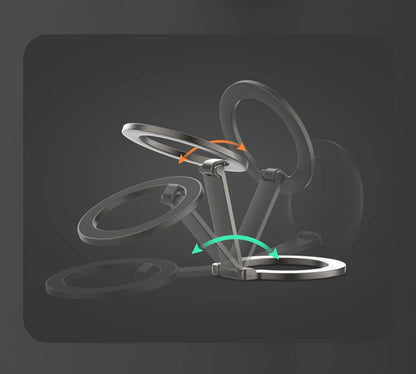 Double-Sided Magnetic Attraction Cell Phone Circular Holder